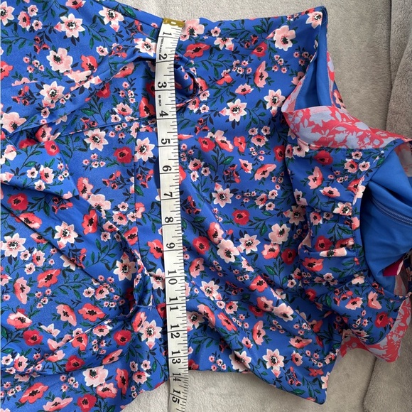 Two by Vince Camuto Blue Midi A-Line Skirt - Picture 9 of 16